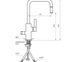 Tapwell ARM887 Kjøkkenkran