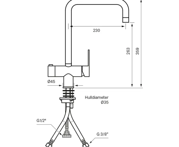 Tapwell RIN984 Kjøkkenkran